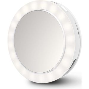 CM-20E - Selfiespiegel - Compact - 2-in-1 Functie - Ringlamp
