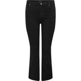 Carwilly - Flared Fit Jeans - High Waist - Plus Size