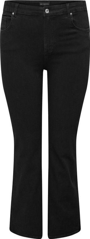 Carwilly - Flared Fit Jeans - High Waist - Plus Size