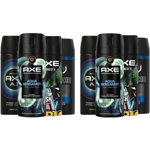 AXE Deo / Bodyspray Pakket 8 Stuks