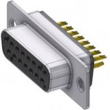 Deltron - D15SZ/2FP102 - D-SUB Connector - Zwart - 15 Polen