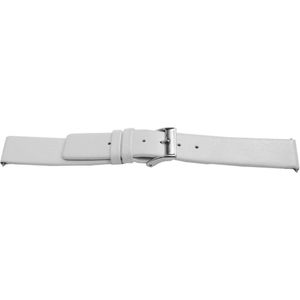 Horlogeband Universeel G510 Leder Wit 20mm