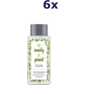 6x Love Beauty and Planet conditioner witte jasmijn 400ML