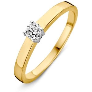 Ring bicolor zirkonia