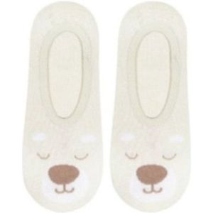 Soxo dieren sneakersokken IJsbeer - kousenvoetjes - kawaii - maat 35-40 - 1 paar