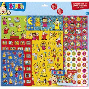 Bumba stickers Super stickerset XL - 7 stickervellen incl luxe 3D puffy en metallic stickers - Studio 100 - Bambolino Toys