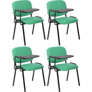 CLP Ken Set van 4 stoelen - Met klaptafel - Stof groen