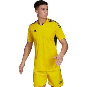 ADIDAS Condivo 22 MD Korte Mouwen T-Shirt Mannen Geel- Maat M