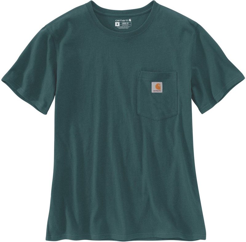 Carhartt Damen Workw Pocket T-Shirt 103067 Greenstone-L
