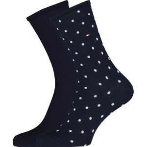 Tommy Hilfiger WOMEN SOCK DOT 2P Vrouwen Sokken Maat 35-38