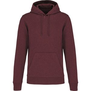 Ecologische herenhoodie met capuchon merk Kariban Wine Heather - L