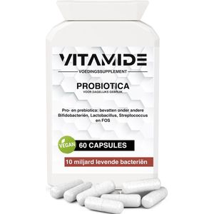 Vitamide Probiotica 10 Miljard - Met Prebiotica - 60 Vegan Capsules