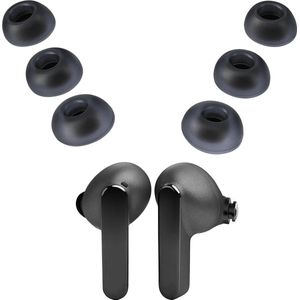 kwmobile 6x cover voor in-ear oortjes geschikt voor JBL Live Pro 2 TWS - Vervangende oordopjes in blauw