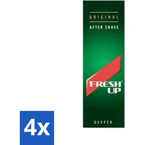 4 x Fresh-Up After Shave Depper 100 ml - Aftershave - Scheergel - Verfrissende Lotion - Mannen - Depper