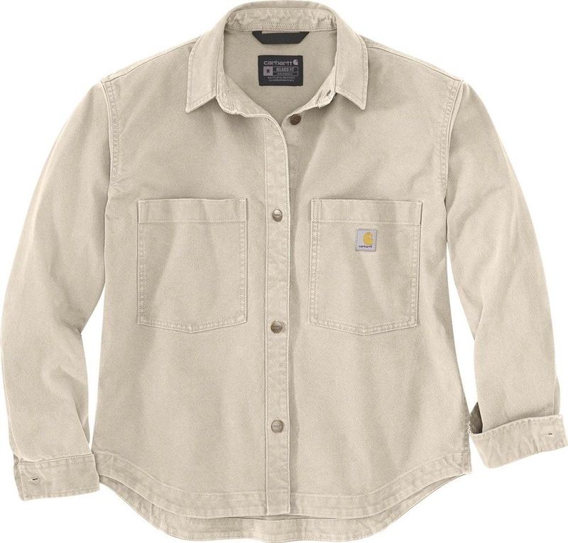 Carhartt - Women Heavyweight Duck Overshirt - Oat Milk - Blouse