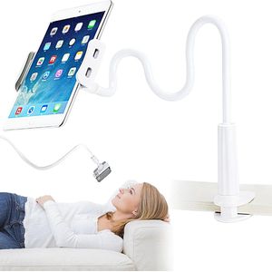 Zwanenhals Mobiele Telefoonstandaard Flexibele Houder voor Bed Luie Arm 360 Verstelbaar (Wit) Washing Machine