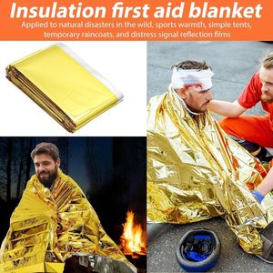 Noodgevallen overlevingsslaapzak - Bivakzak, reddingsdeken, noodtent voor outdoor - 3 stuks