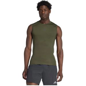 adidas - Techfit Compression - Mouwloos T-shirt - AEROREADY - Zwart