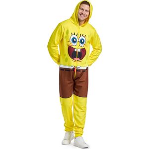 OppoSuits SpongeBob™ Onesie - Volwassenen Onesie - Carnavalskleding - Geel - Maat XS