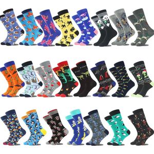 Heren sokken - 6 paar - maat 40-46 - mix - grijs - bruin - groen - blauw - verrassing / random / mix - geschenk man - Kerst cadeau - verjaardagscadeau