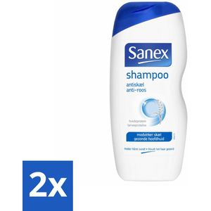 Sanex - Shampoo - Anti-Roos - Tegen Schilfers - 250 ml - Voordeelverpakking - 2 stuks