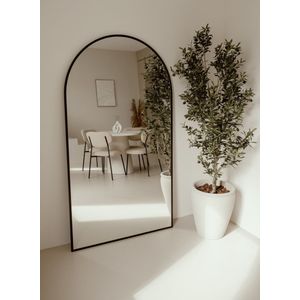 Staande Spiegels - Spiegel - Ovale Spiegel - Muurspiegel 180X100 - Zwart