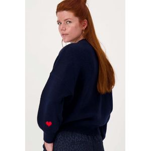 Zusss Trui Met Hartje Detail Blauw