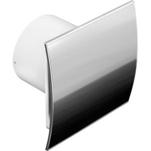 Badkamerventilator diameter 100 mm met terugslagklep, wit en vochtsensor - hygrostaat met timer naloopregeling