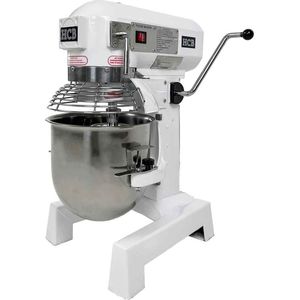 HCB® - Professionele Horeca Planeetmenger - 10 liter - 230V - RVS / INOX deegmachine - Kneedmachine - Keuken machine - 35x46x64 cm (BxDxH) - 55 kg - 5414