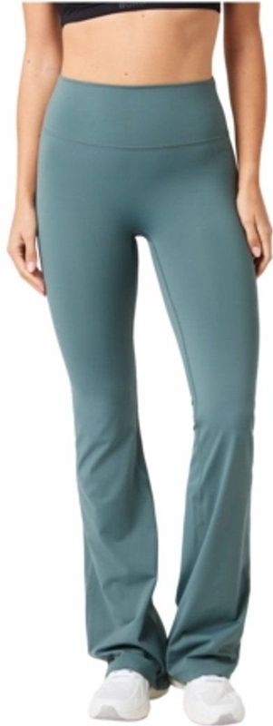 Björn Borg - Borg Flare Tights - Legging - Groen - Hoge Tailleband