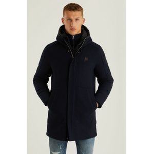 Chasin' Jas Parka Stellar Wool Parka Donkerblauw Maat XL