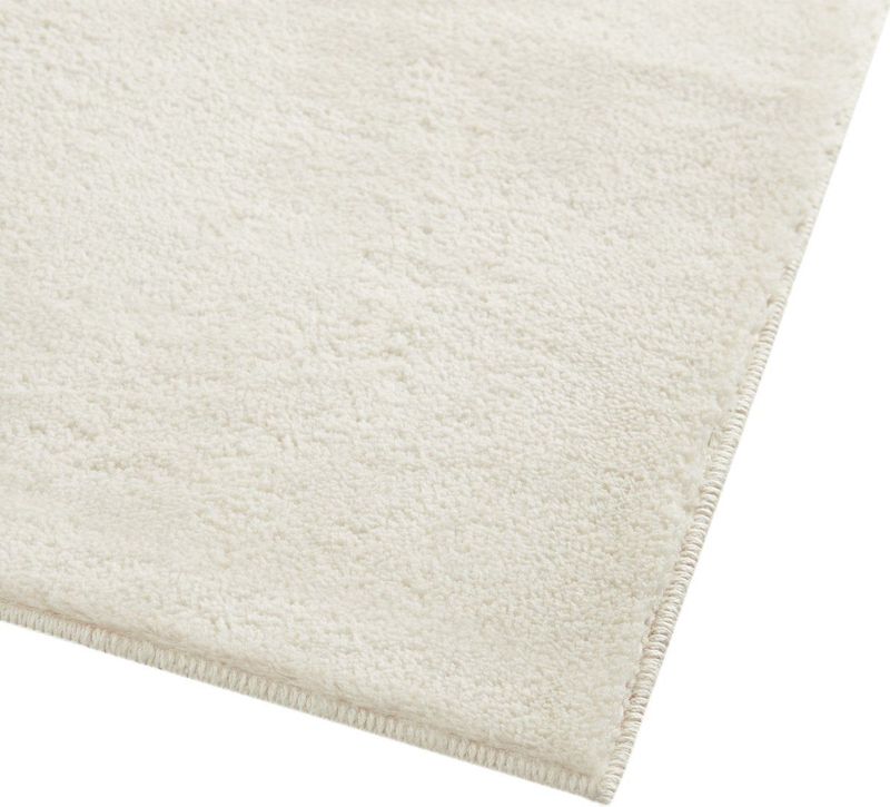 tectake - Soft Zone - Vloerkleed - Crème - 140 x 200 cm, Polyester, Antislip