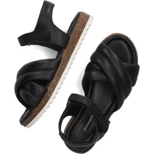 Jochie & Freaks Blossom Sandalen - Meisjes - Zwart - Maat 38