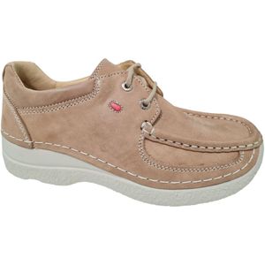 Wolky Nubuck Dames Veterschoenen - Beige - 37
