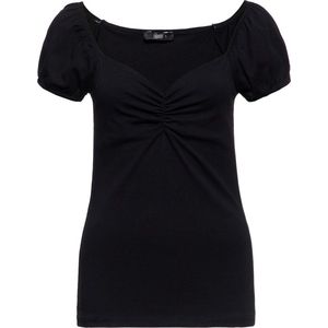 Queen Kerosin Damen T-Shirt Black-S