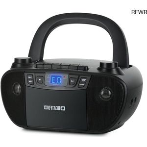 RFWR® Boombox met Cassette, CD-speler en Radio - Draagbare Geluidsinstallatie voor Thuis en Onderweg