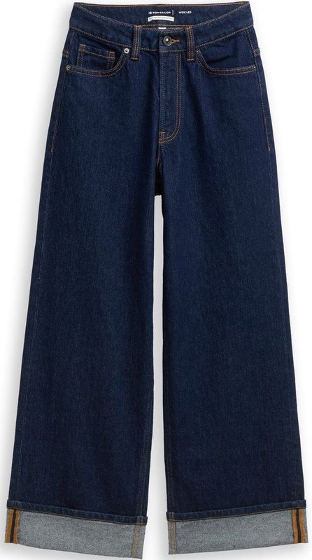 Tom Tailor - Wijde Jeans - Rinsed Blue - Five-Pocketsmodel