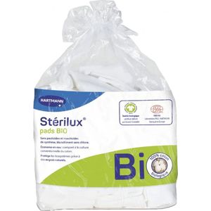 Hartmann - Sterilux Soin - Biologisch Katoenen Rechthoeken - 100% Biologisch - 7,5 x 9,5 cm