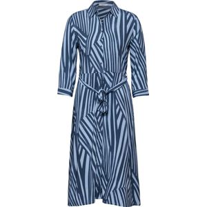 CECIL Print Dress Dames Jurk - soft light blue - Maat L