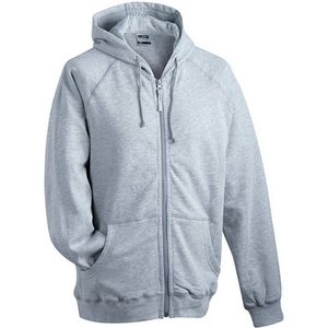James and Nicholson Unisex Hooded Jacket (Grijze Heide)