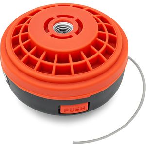 Universele maaikop voor bosmaaier of trimmer – M10x1.25 links – Easy Load – Nylon draad 2,5m