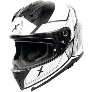 Motor Integraal Integraalhelm ELEVEN NAPIO Zwart/Wit M van MOTOBLOUZ