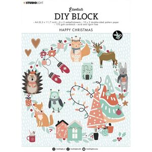 Studio Light Essentials DIY block Happy Christmas Nr.12