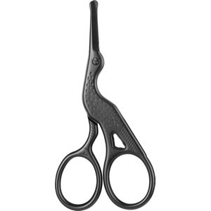 Schaar - Multifunctioneel - Rvs - Neus Haren - Ronde Kop - Kleine Schaar - Handmatige Wenkbrauw Trimmen - Baard Schaar - Beauty Tool - Zwart