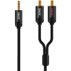 Sinox SHD Ultra 3,5mm Jack - Tulp stereo audio kabel - 1,5 meter