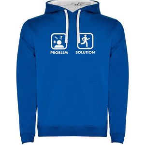 Kruskis Problem Solution Run Two-colour Capuchon Blauw XL Man