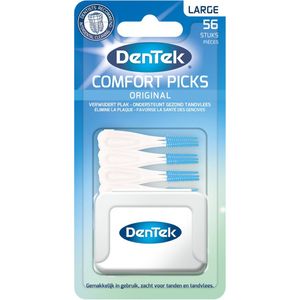 Dentek - Large Comfort Picks - Tandenstokers - 56 stuks