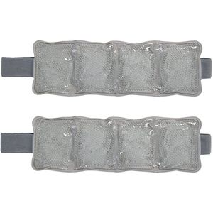 Gel kussen - 2x - warm/koud - 45 x 15 cm - warmtekussen/koelkussen - hotpack/coldpack - Verkoeling - Stijve spieren