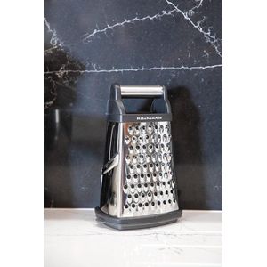 Kaasrasp 165 x 13 x 26 cm Roestvrij Staal - Zwart En Zilver - Grote Rasp