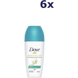 6x Dove Deo Roll-on - Go Fresh Peer & Aloe Vera 50ml